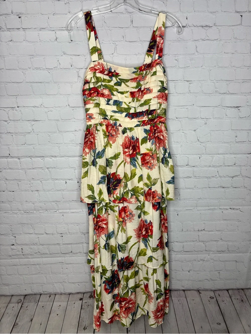 Abercrombie & Fitch The A&F Emerson Tiered Maxi Dress Floral